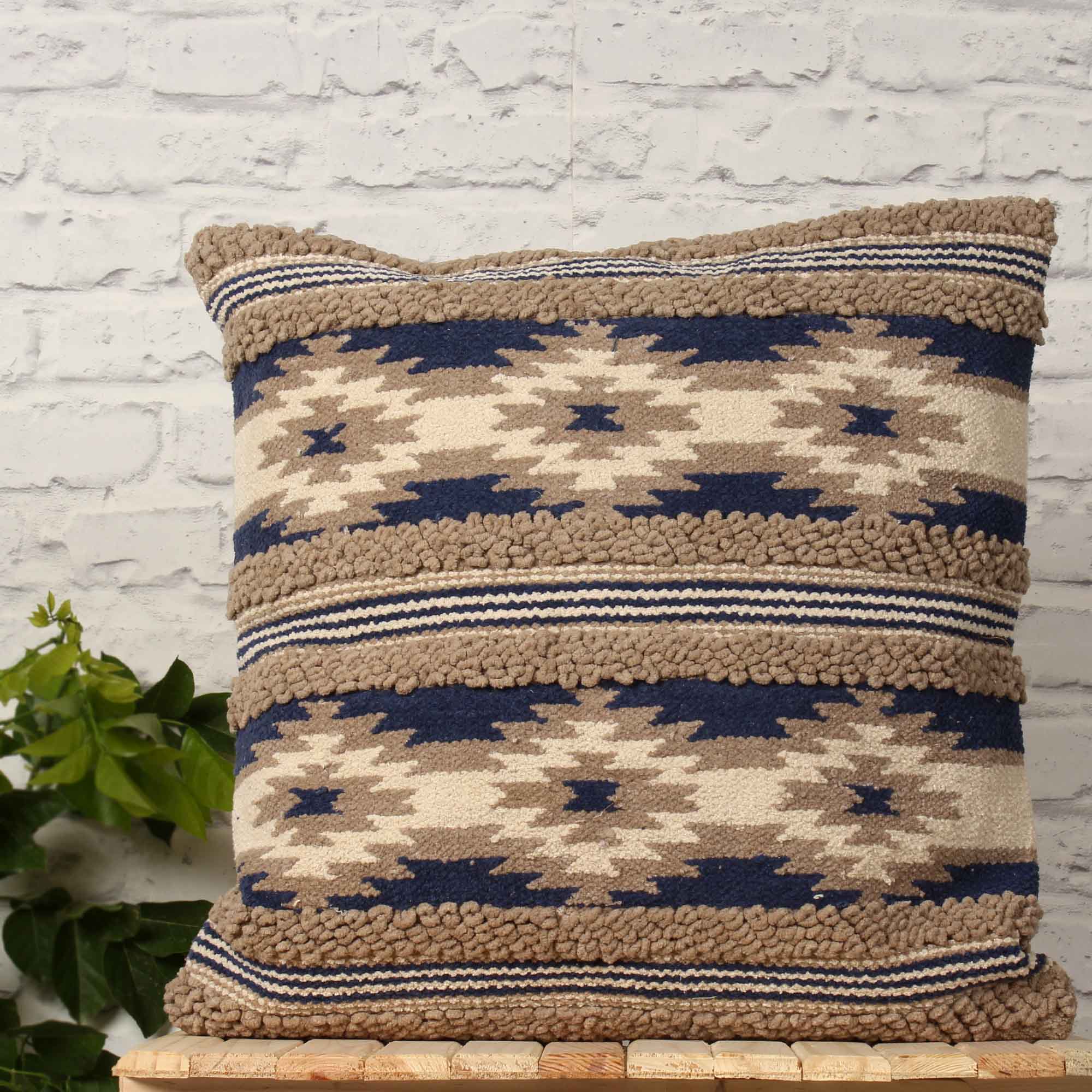 Boho Hand made Cotton Wool Cushion Covers