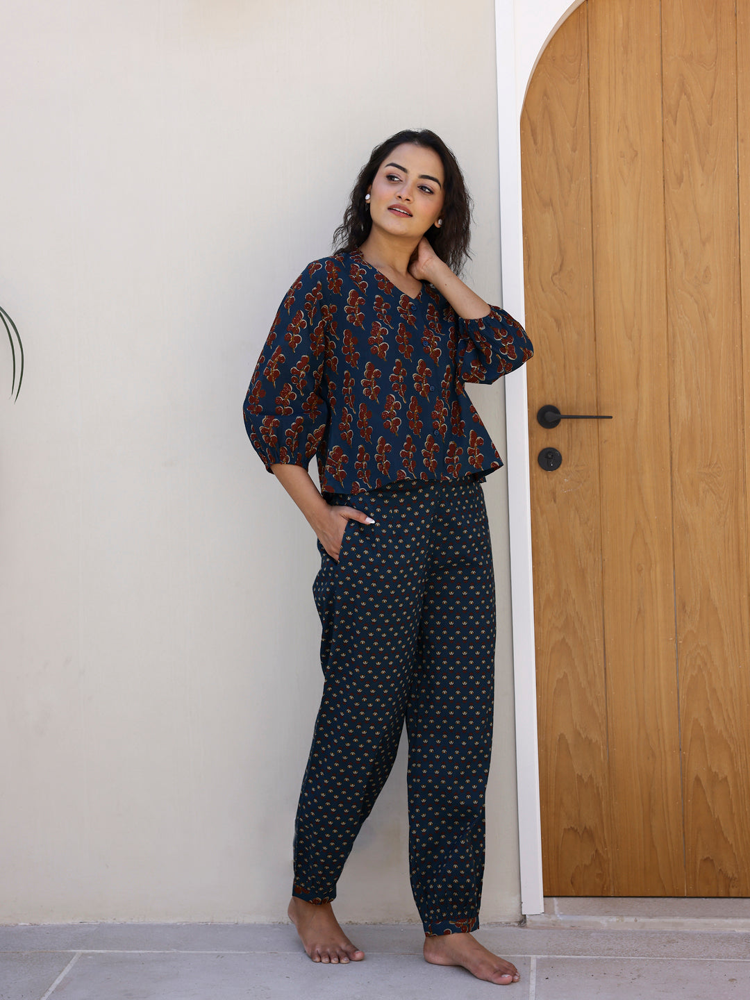 Printed Pure Cotton Night Suit