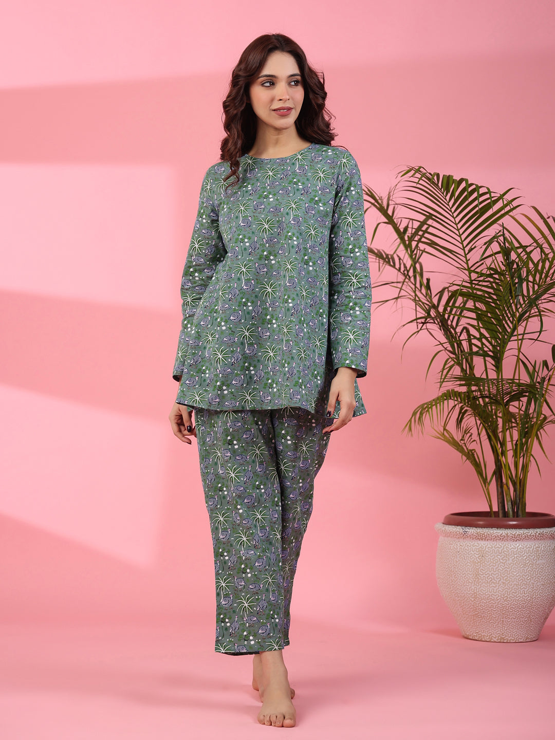 Green & blue loungewear set