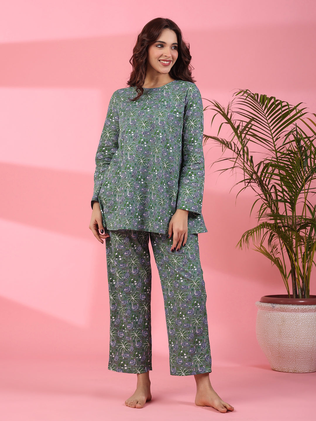 Green & blue loungewear set