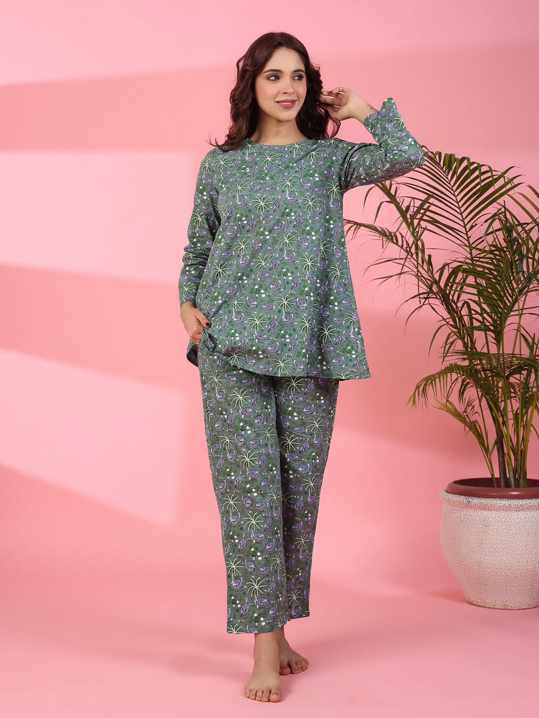 Green & blue loungewear set