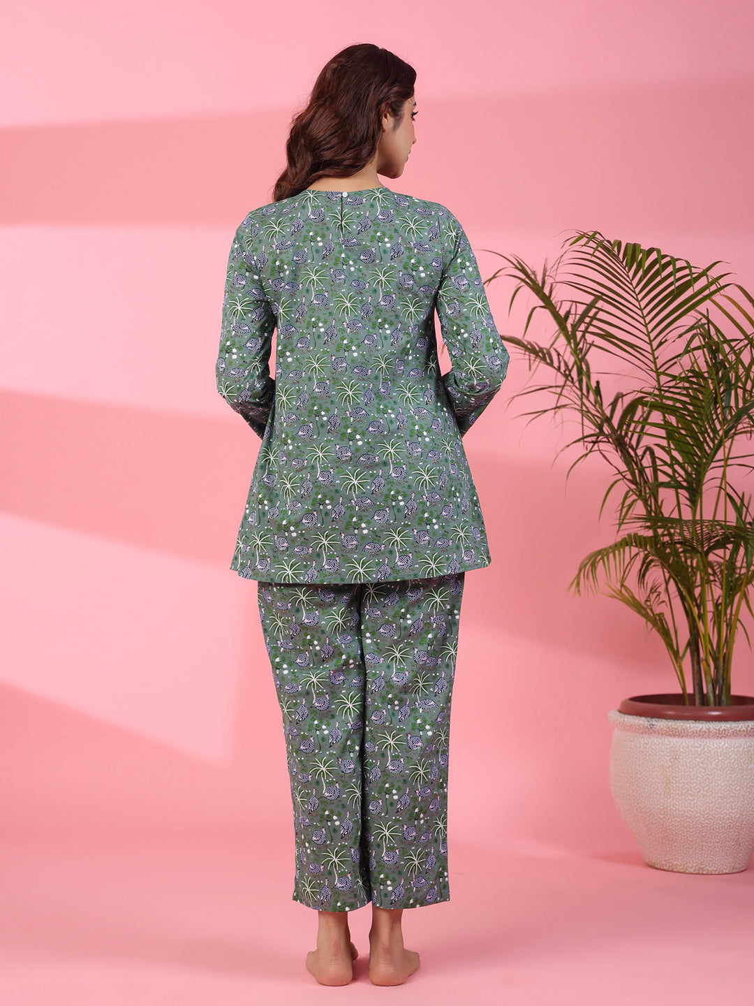 Green & blue loungewear set