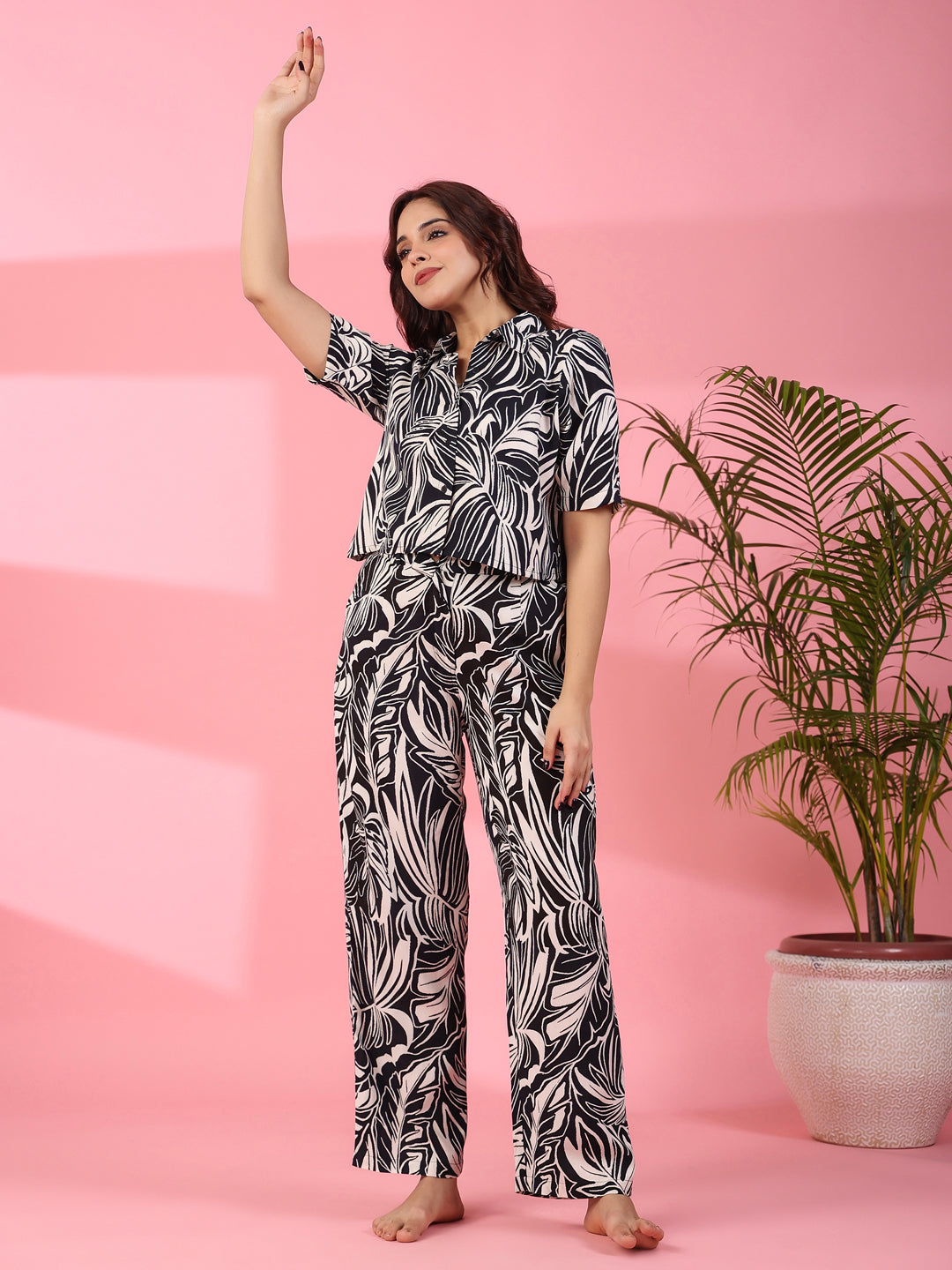 Floral Printed Night Suit