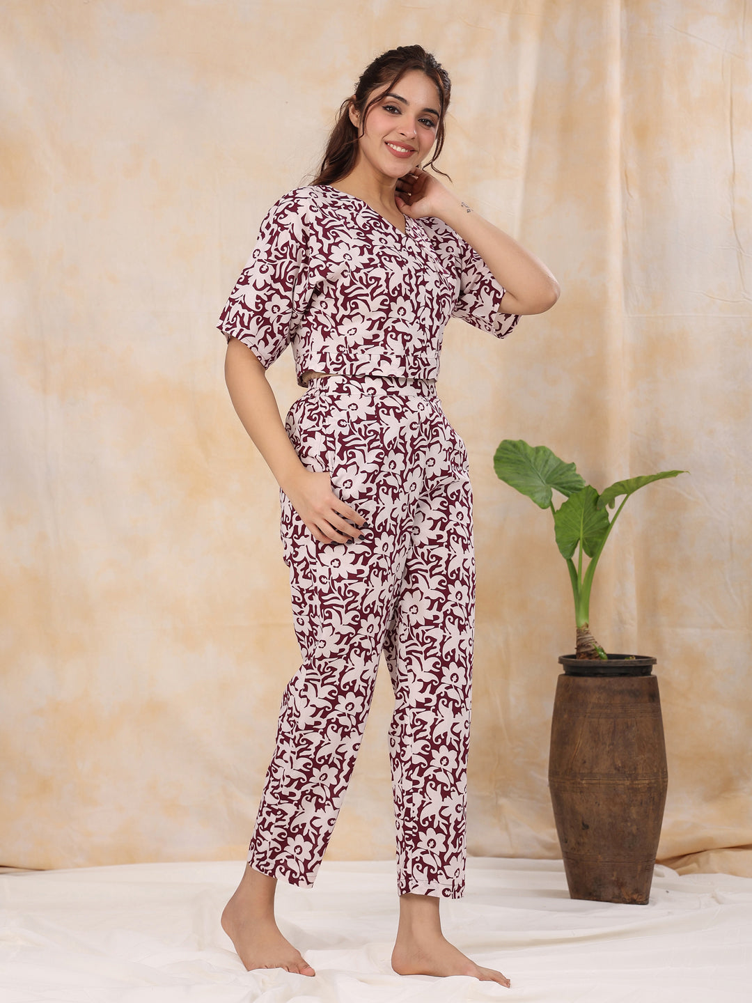 Women Pure Cotton Night Suit