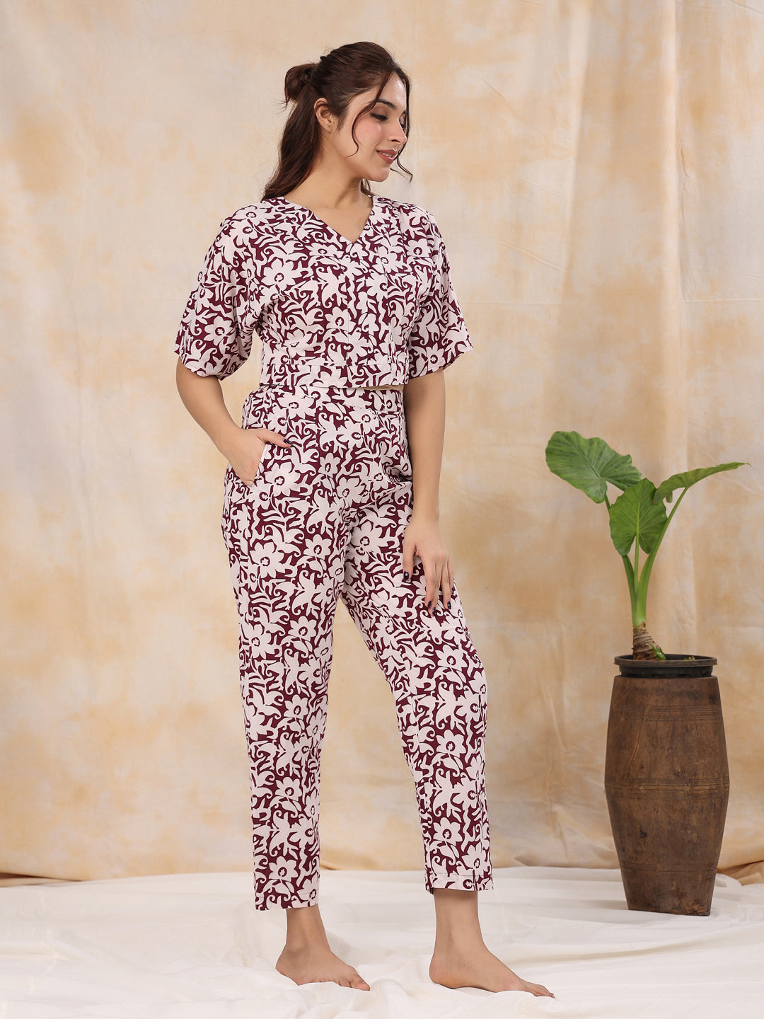 Women Pure Cotton Night Suit