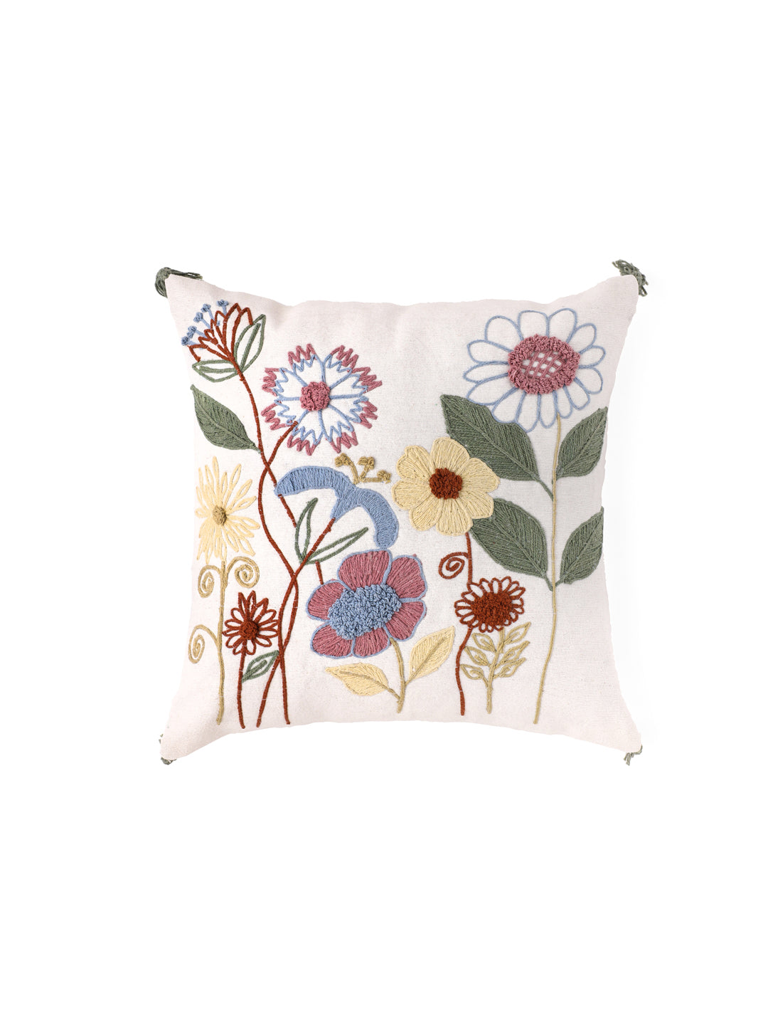 Cotton Multi Colour Floral Cushion Covers