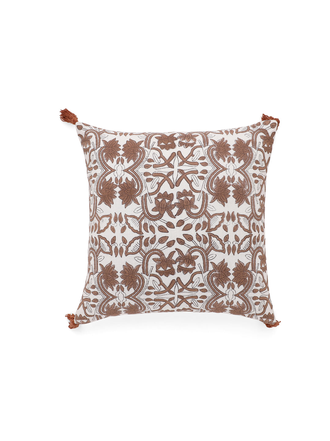 Cotton Brown Colour Ethnic Motifs Cushion Covers