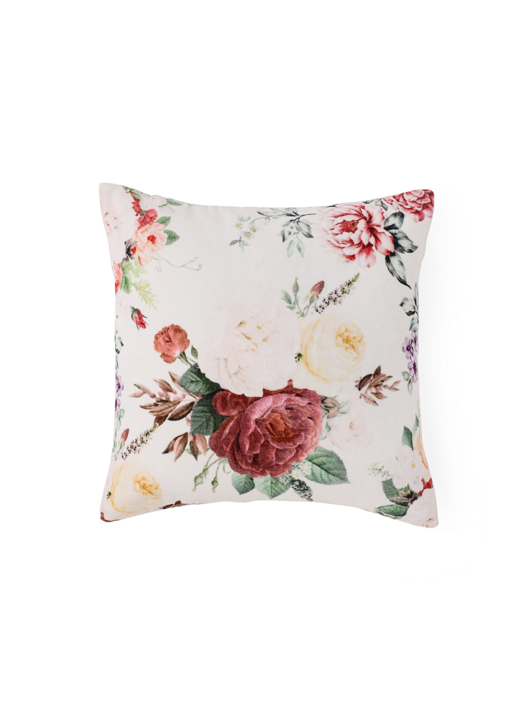 Velvet Multi Colour Floral Cushion Covers