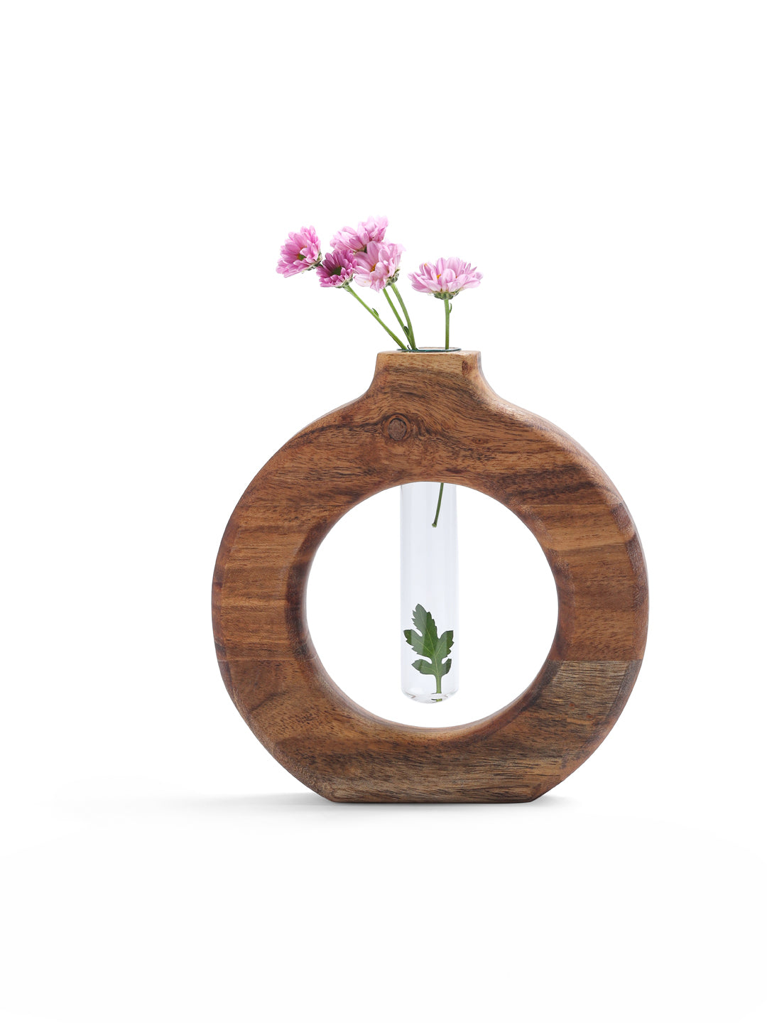 ROUND PLANTER WITH TEST TUBE