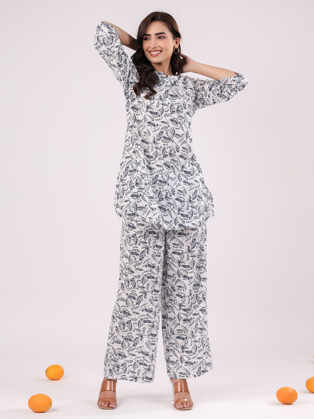 Cotton Printed Night Suit Set for Women