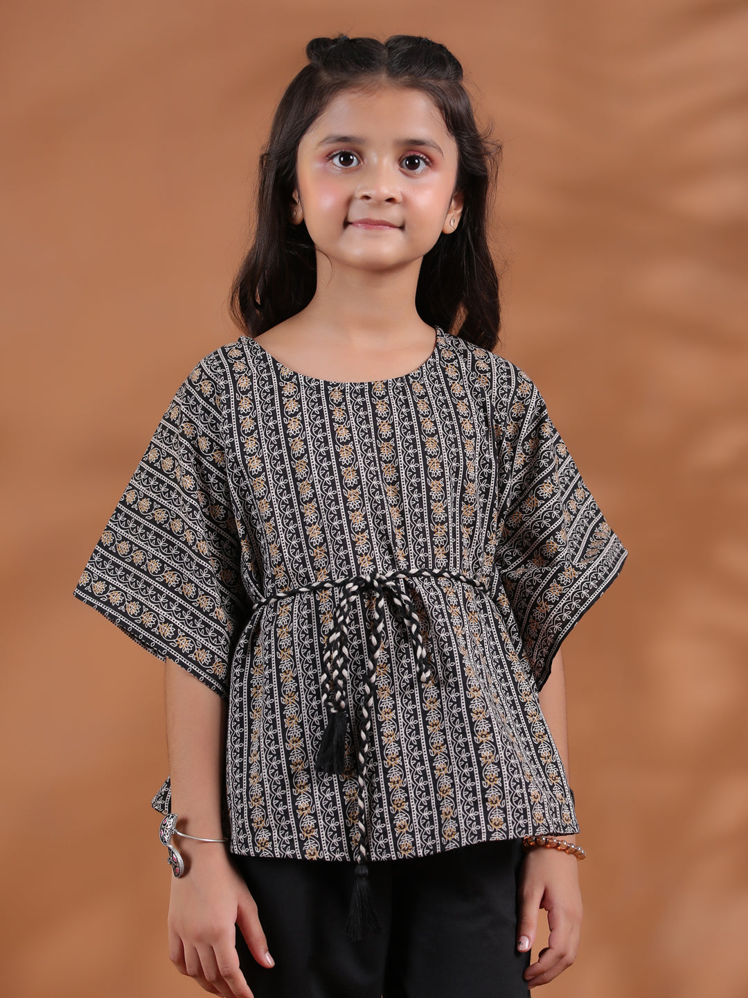 Cotton Black Top and Trouser for Kids