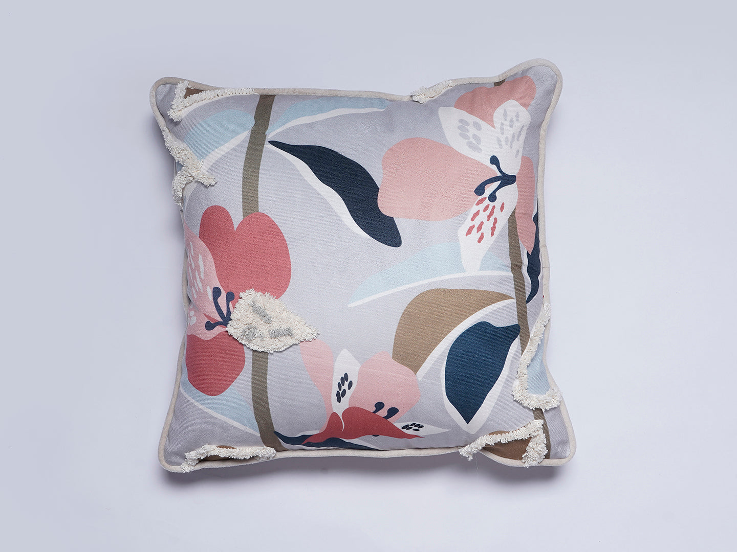 Brown Solid Print Cushion Cover