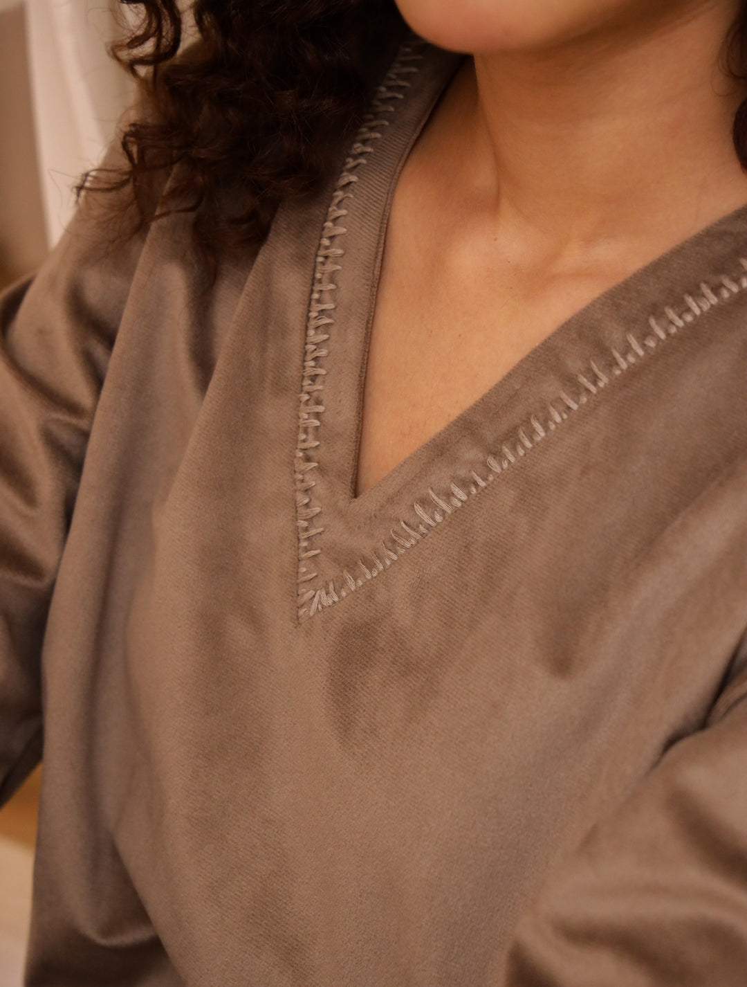 Brown Velvet Winter loungewear Set