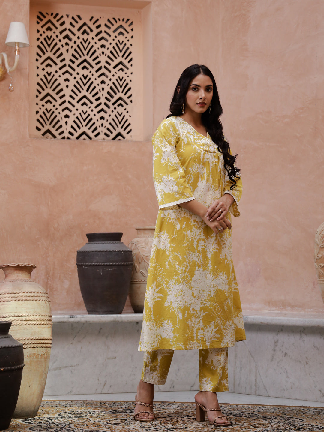 Floral Printed Kurta Set with Dupatta