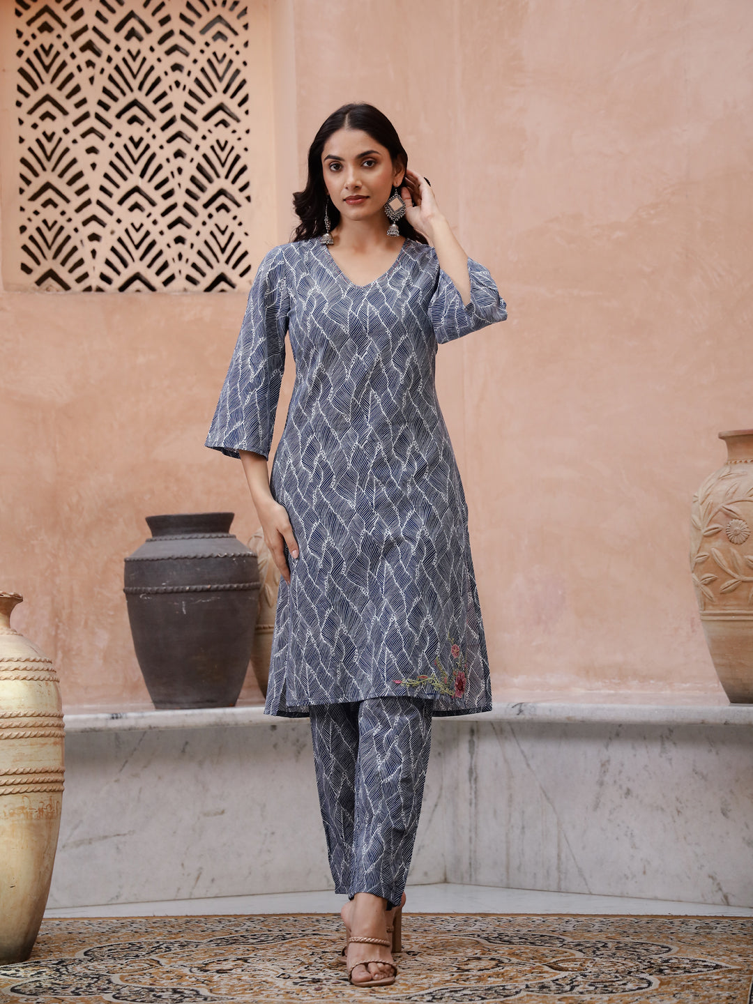 Floral Printed Kurta Set