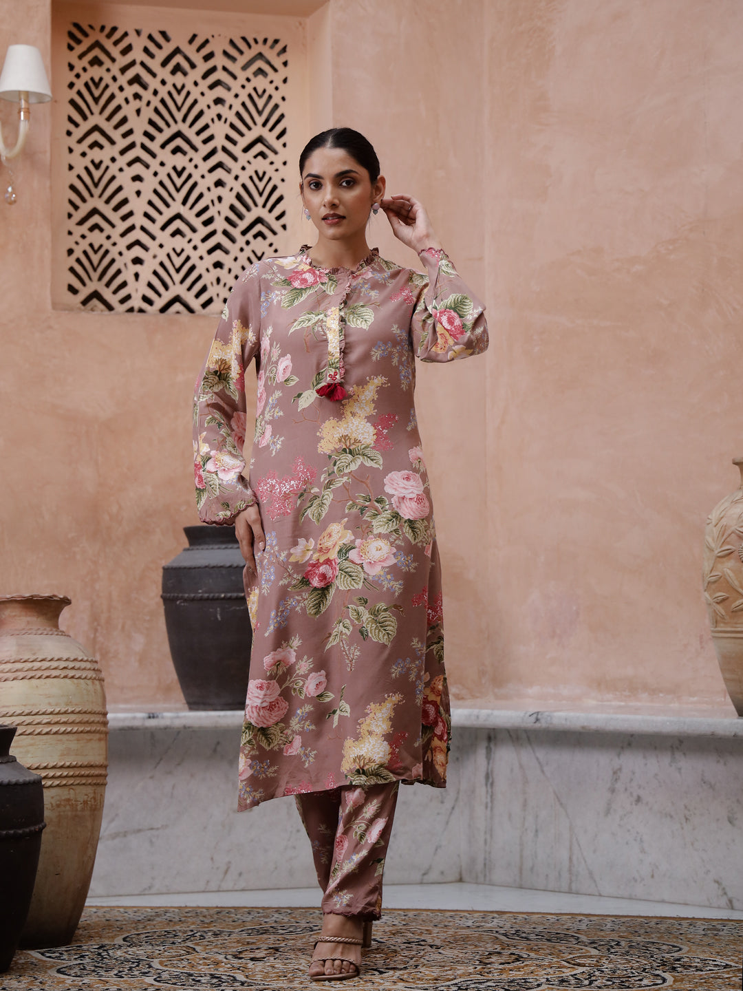 Floral Printed Kurta Set