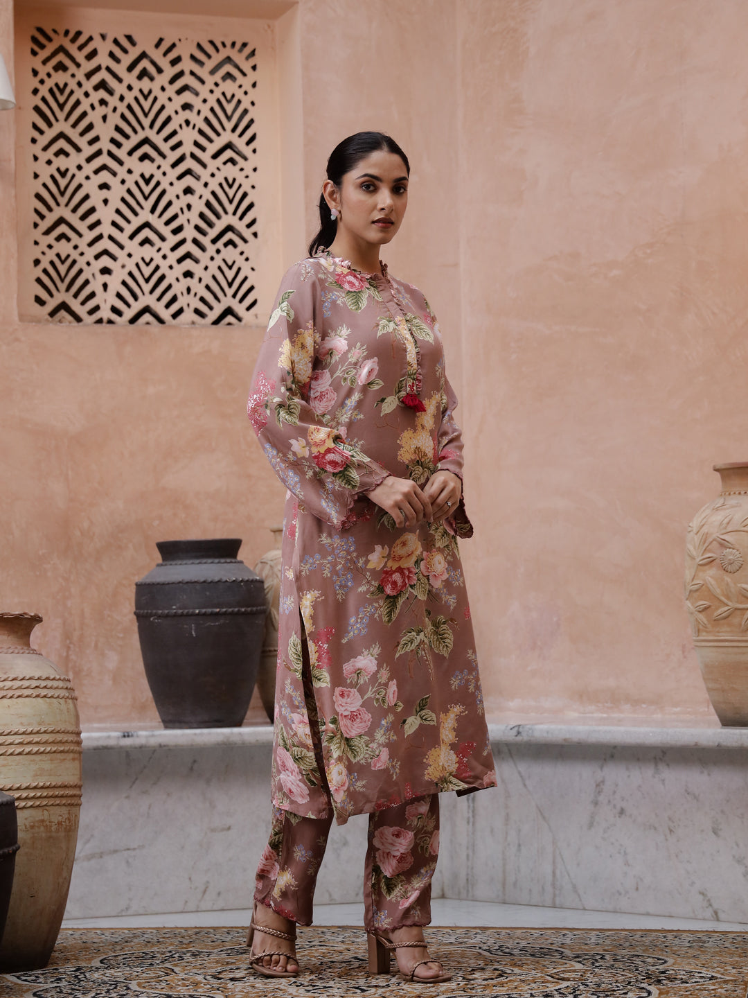 Floral Printed Kurta Set