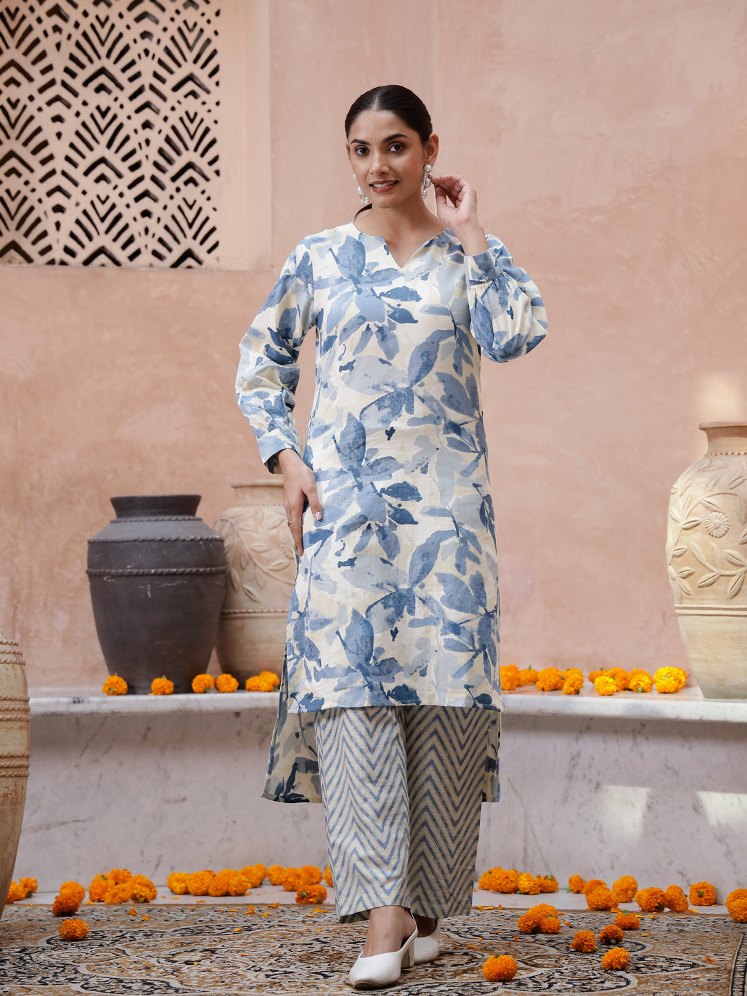 Floral Printed Kurta Set