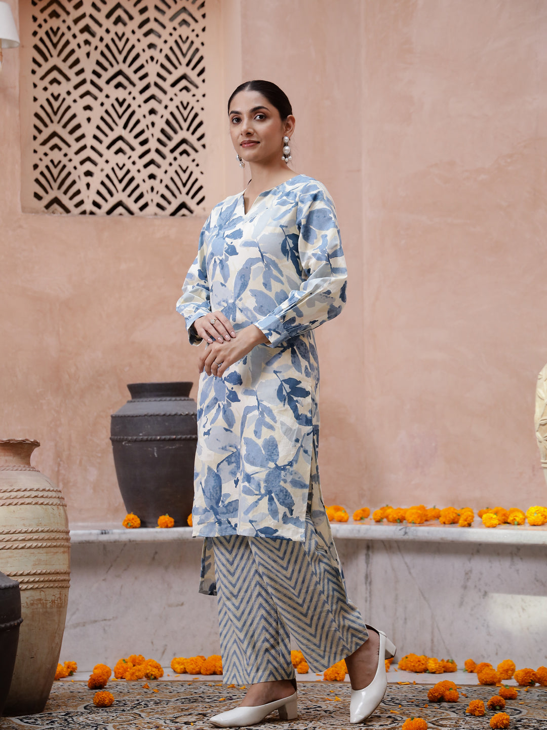 Floral Printed Kurta Set