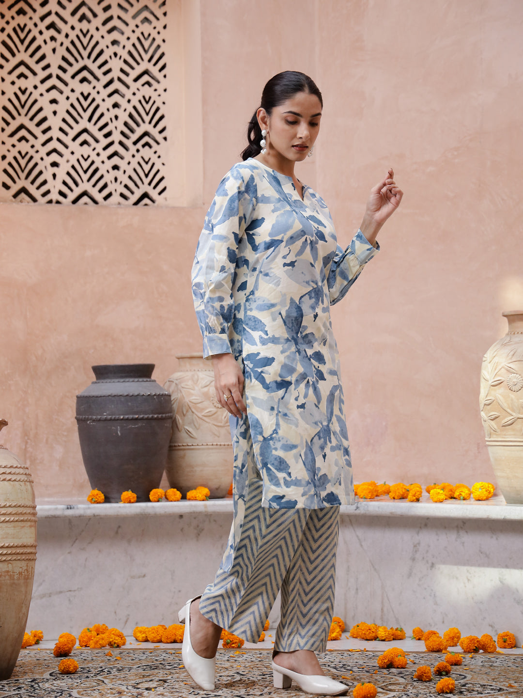 Floral Printed Kurta Set