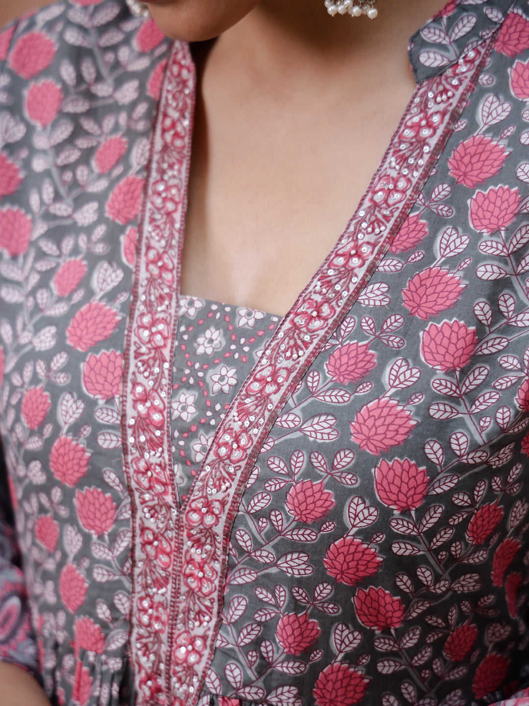 Floral Printed Kurta Set