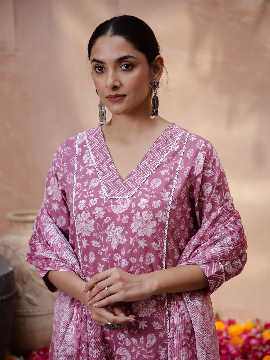 Floral Printed Kurta Set