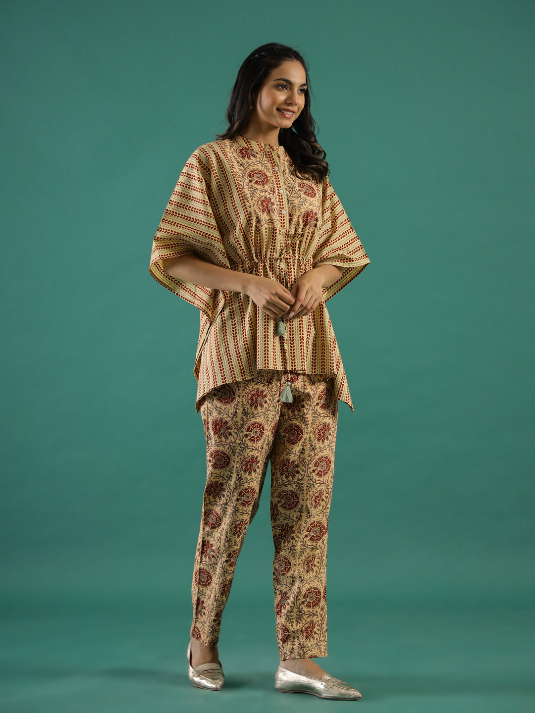 Mustard  Kaftan Set