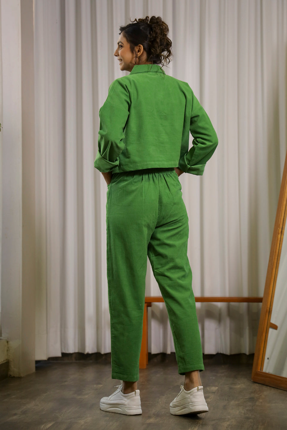 Green Corduroy Co-ord Set