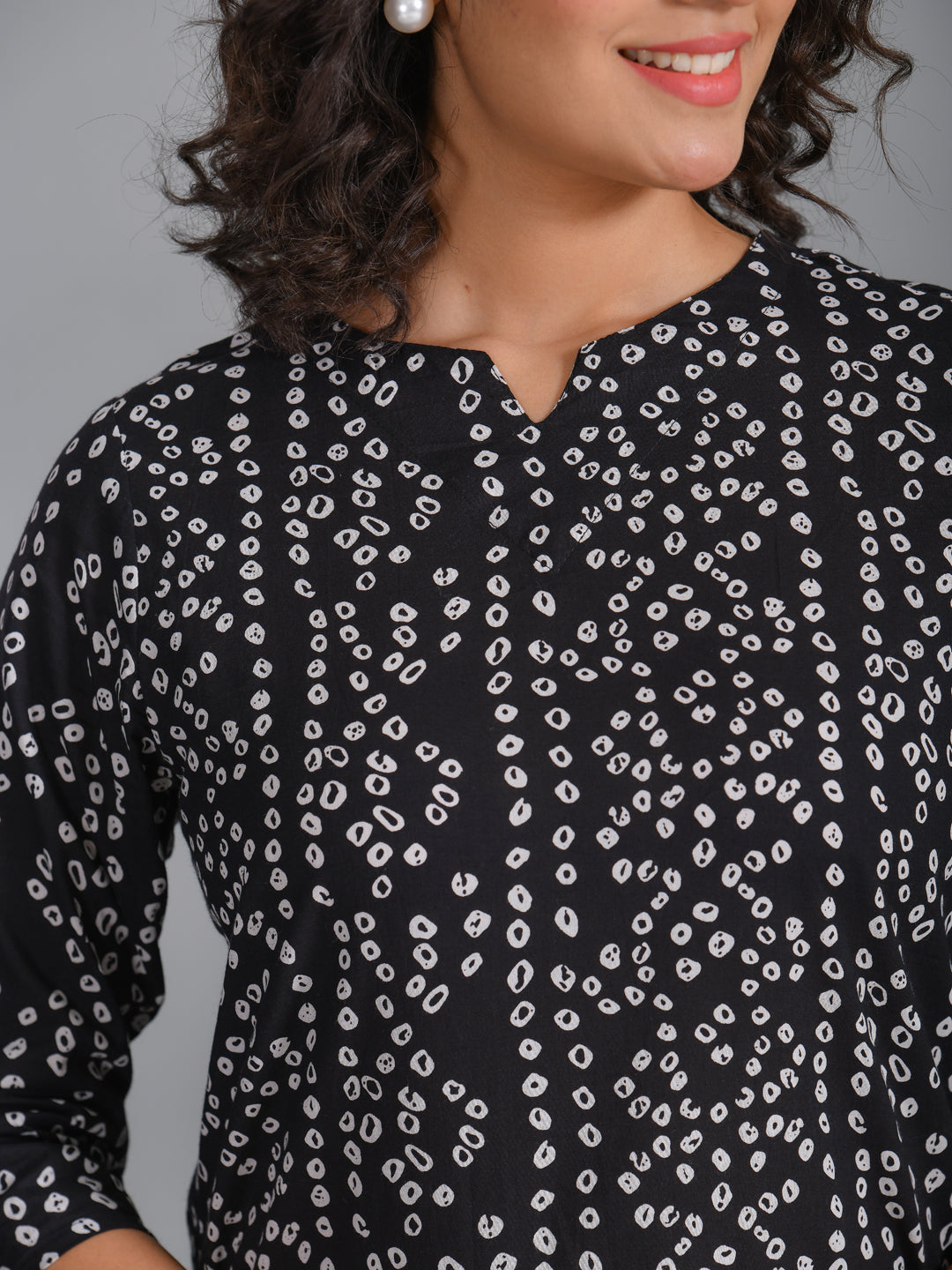 Women Floral Printed Black loungewear set