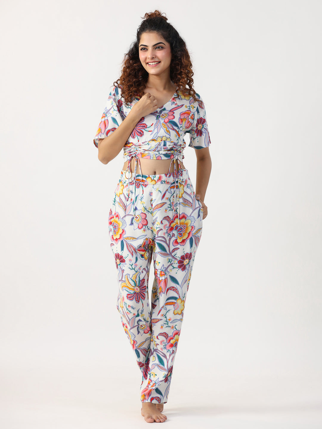 Floral Printed  Night Suit set