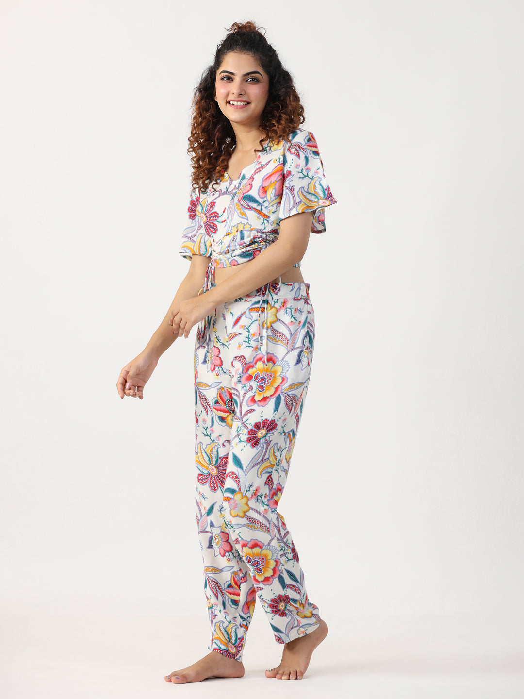 Floral Printed  Night Suit set