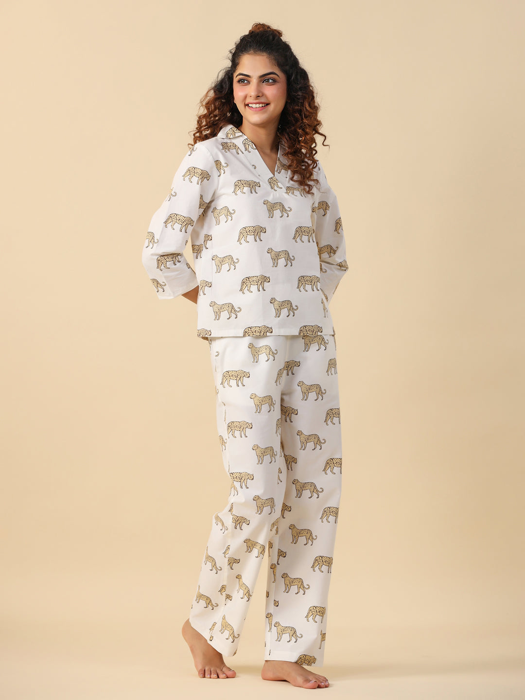 Leopard cotton  Sleep set