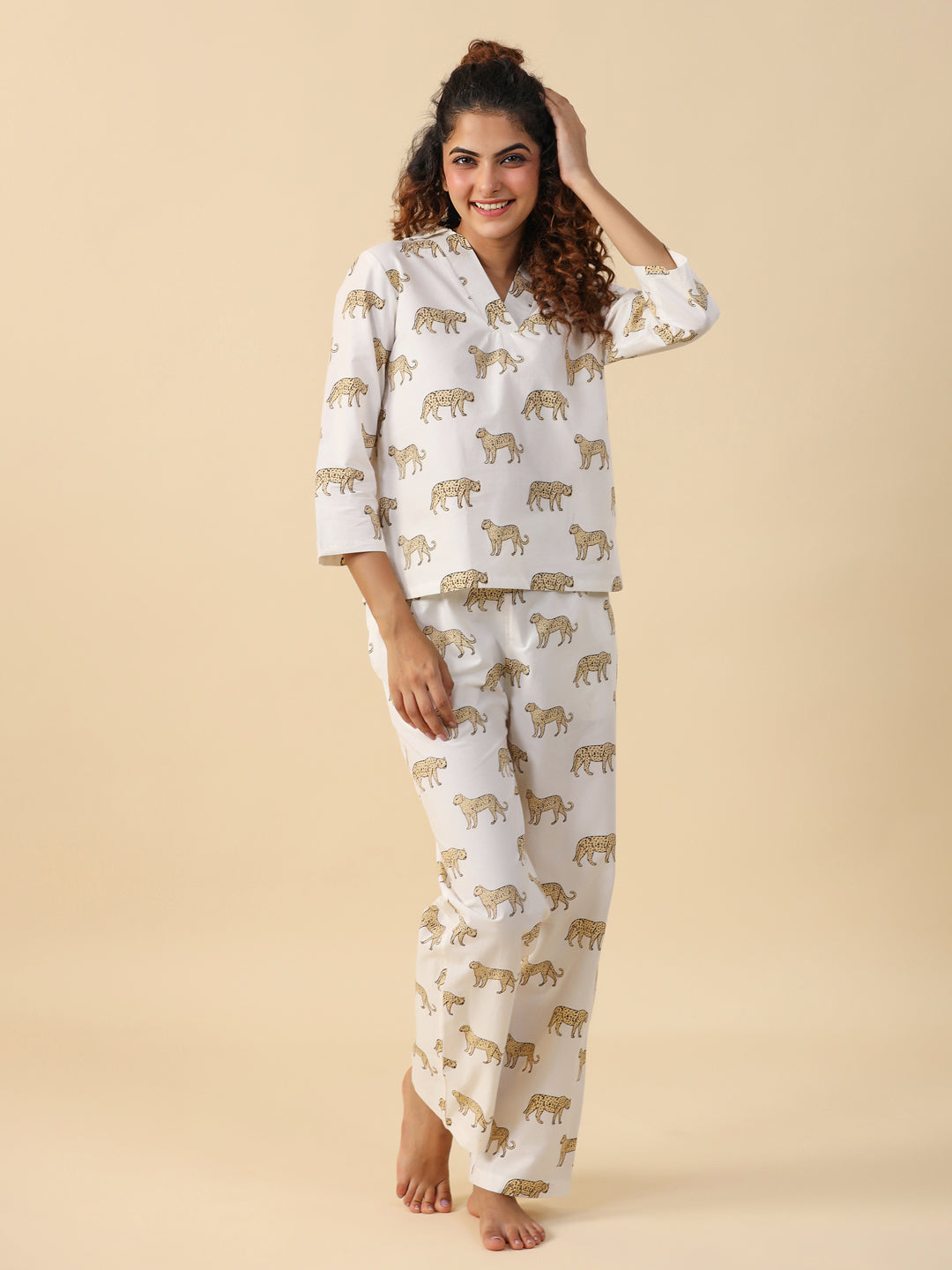 Leopard cotton  Sleep set