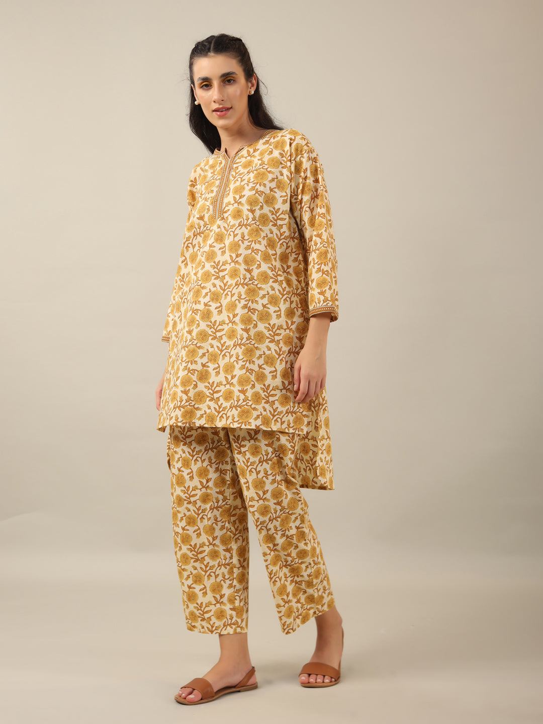 DAHLIA PRINTED Cotton Night SUIT