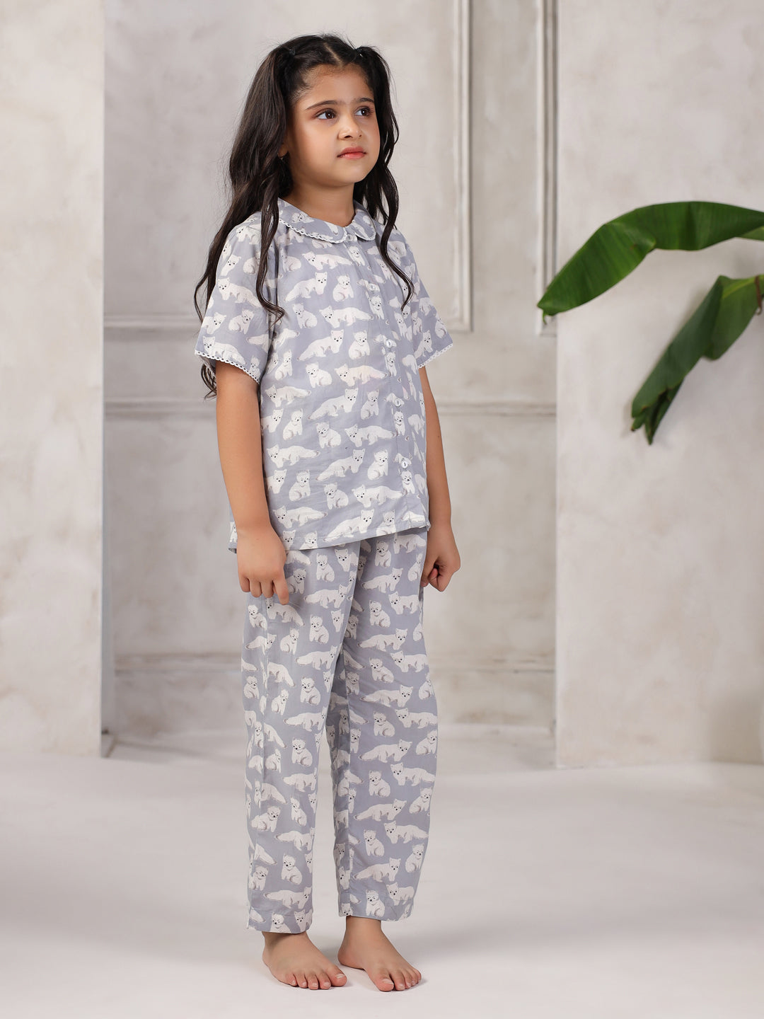 Pure Cotton Printed Night Suit Set for Kids