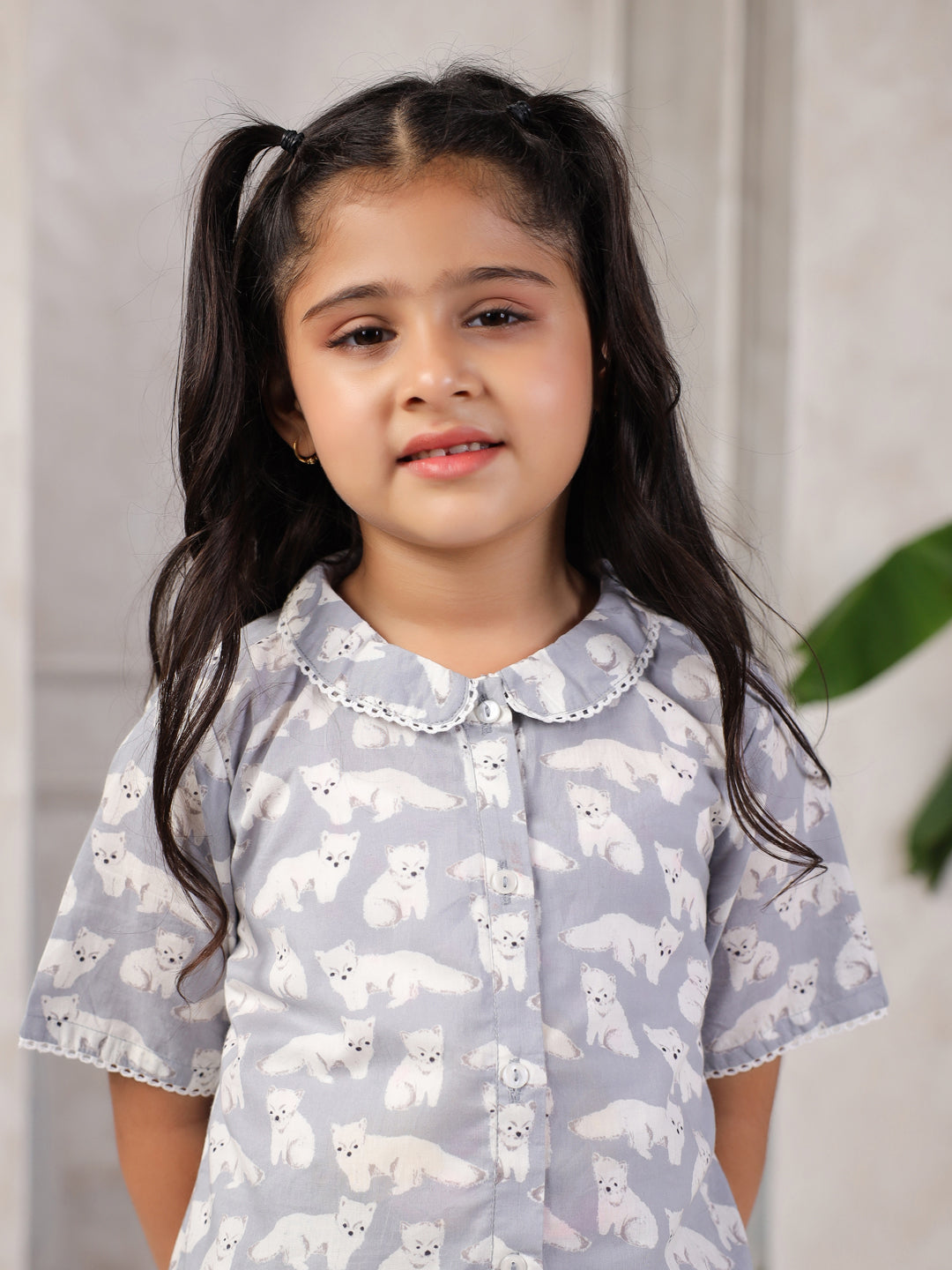 Pure Cotton Printed Night Suit Set for Kids