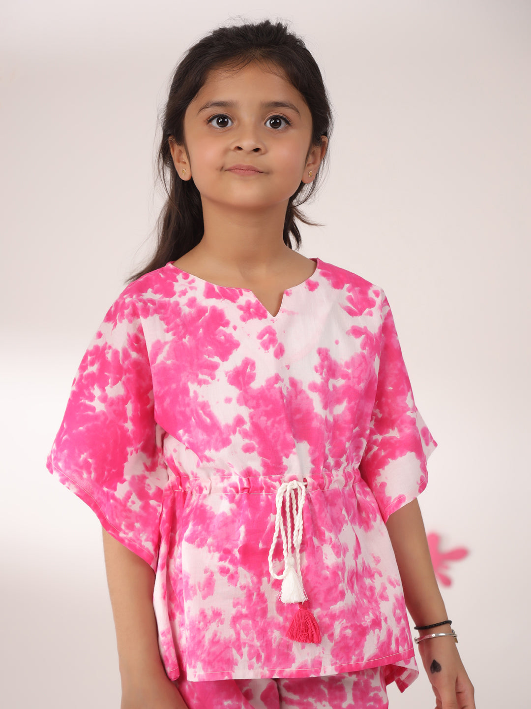 Kids Pure Cotton Pink Colour Printed Night suits