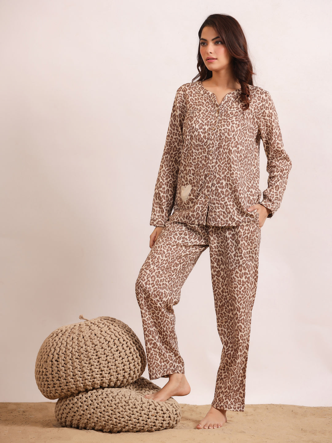 Bagera Printed  Cotton Night SUIT