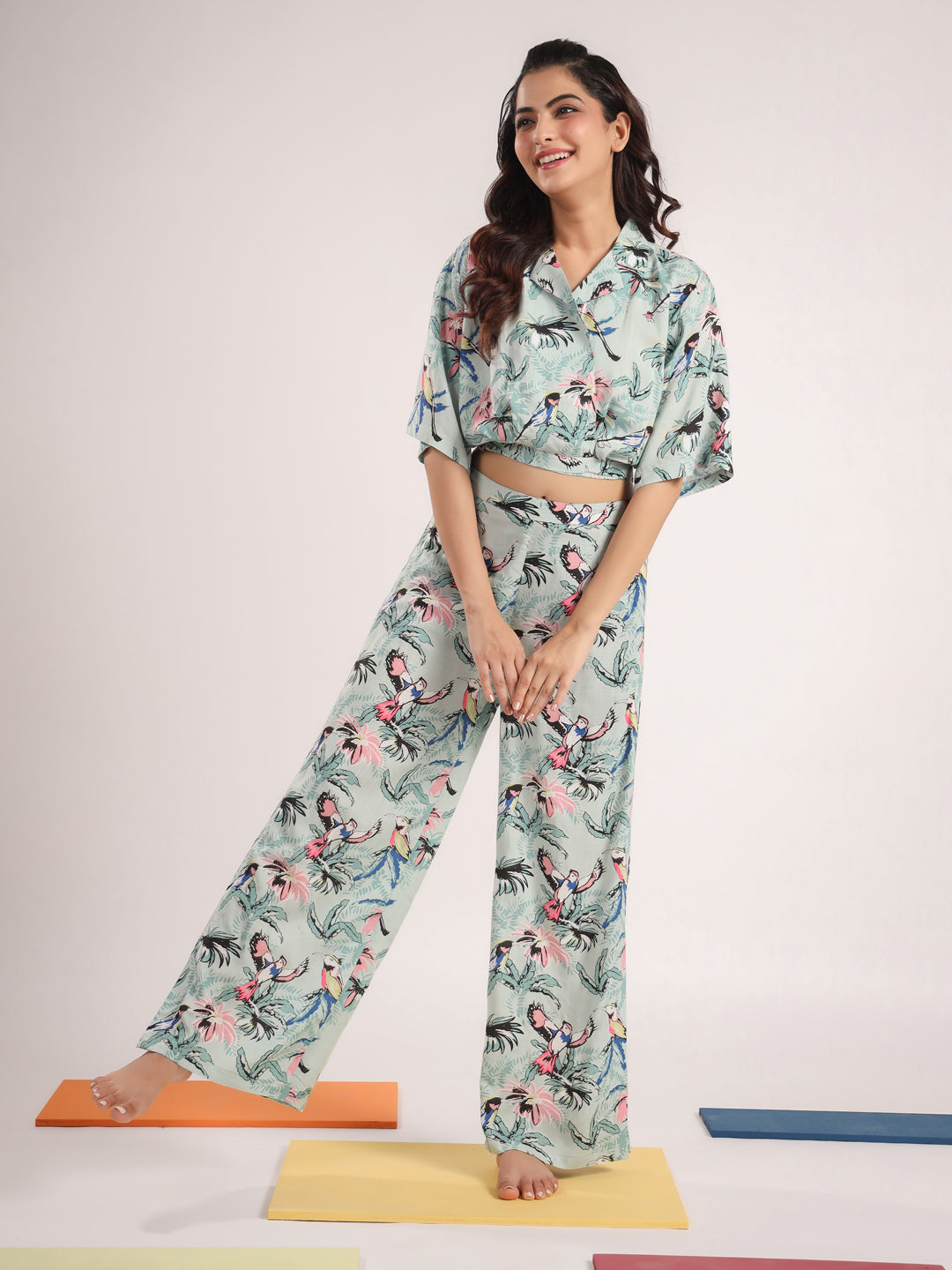 Printed Pure Cotton Night suit