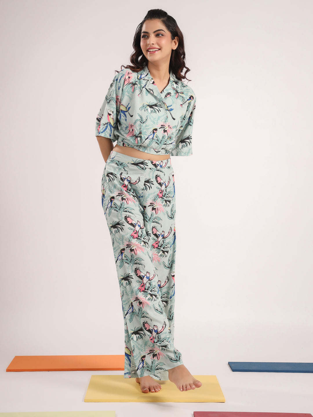 Printed Pure Cotton Night suit