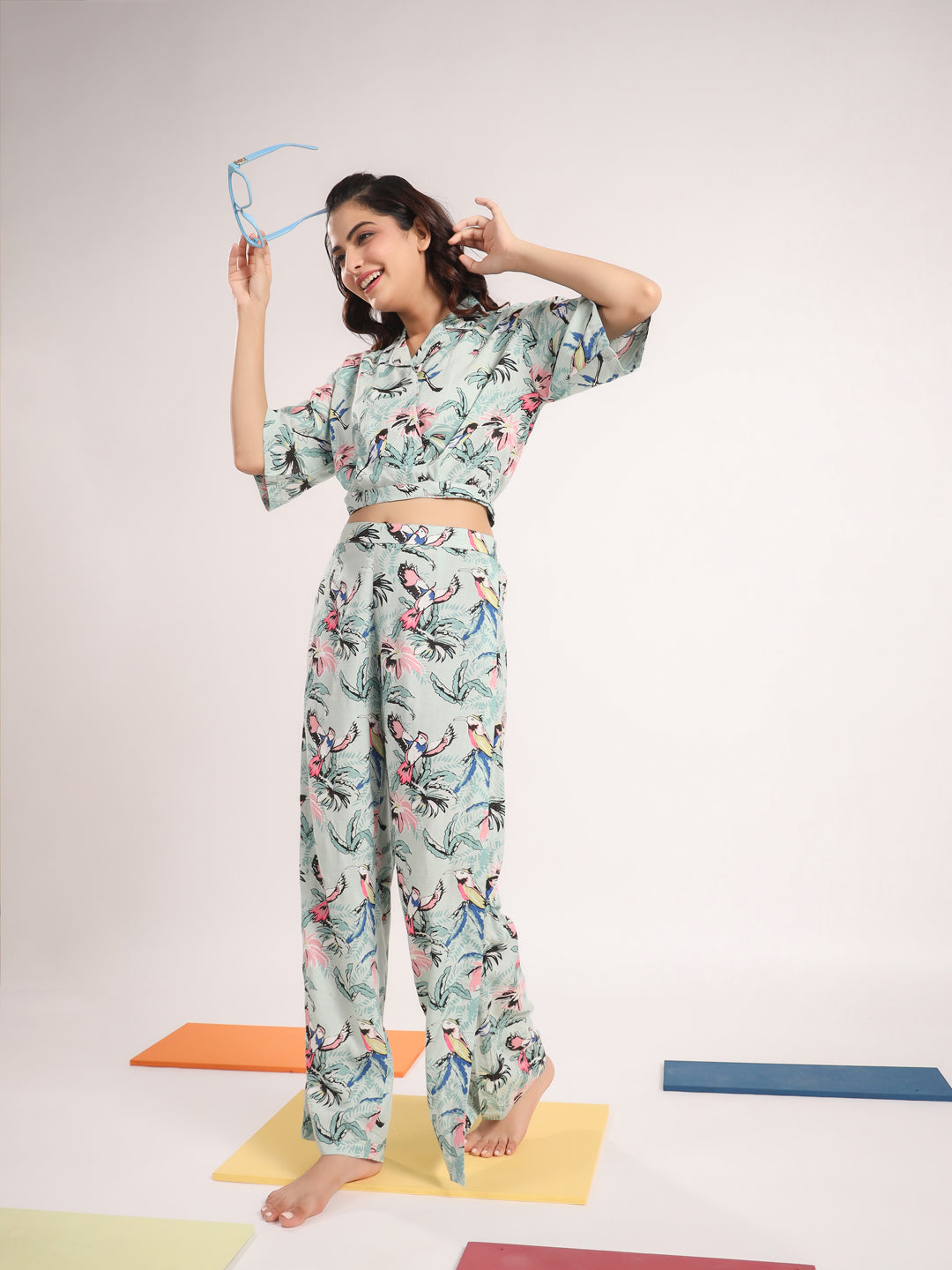 Printed Pure Cotton Night suit