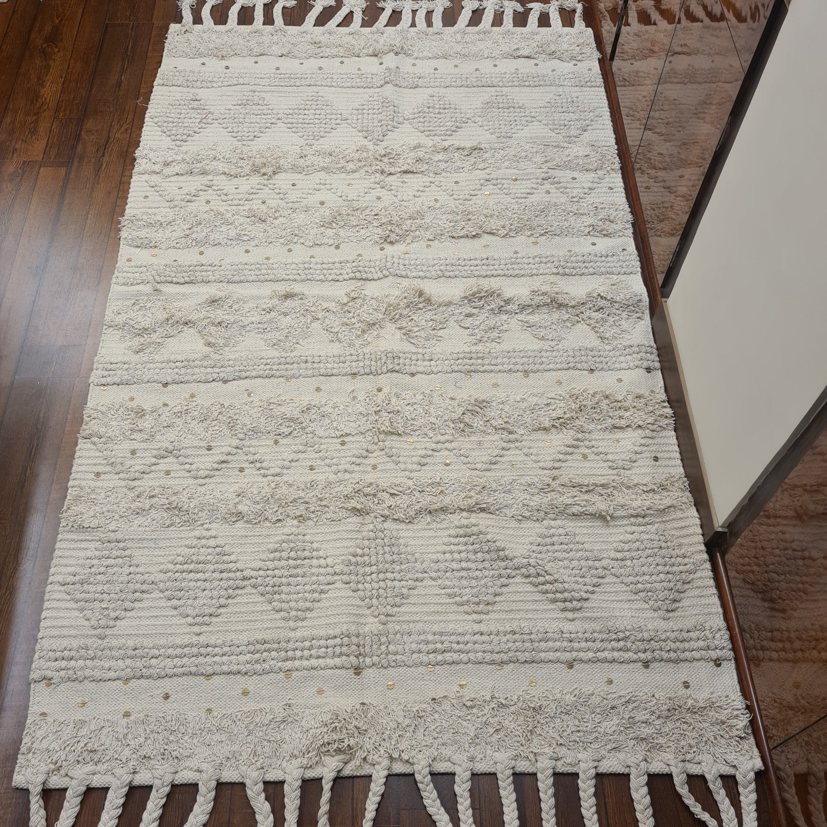 Hand-weaved 100% Multi-color  Rug