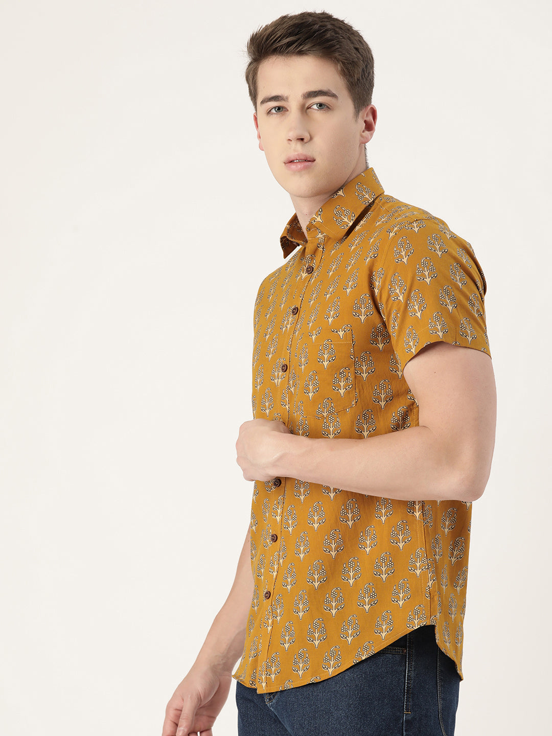 Canary Cotton Printed Shirt