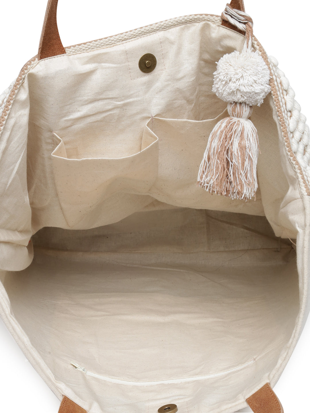 Ricotta Tassel Hand Woven Tote Bag