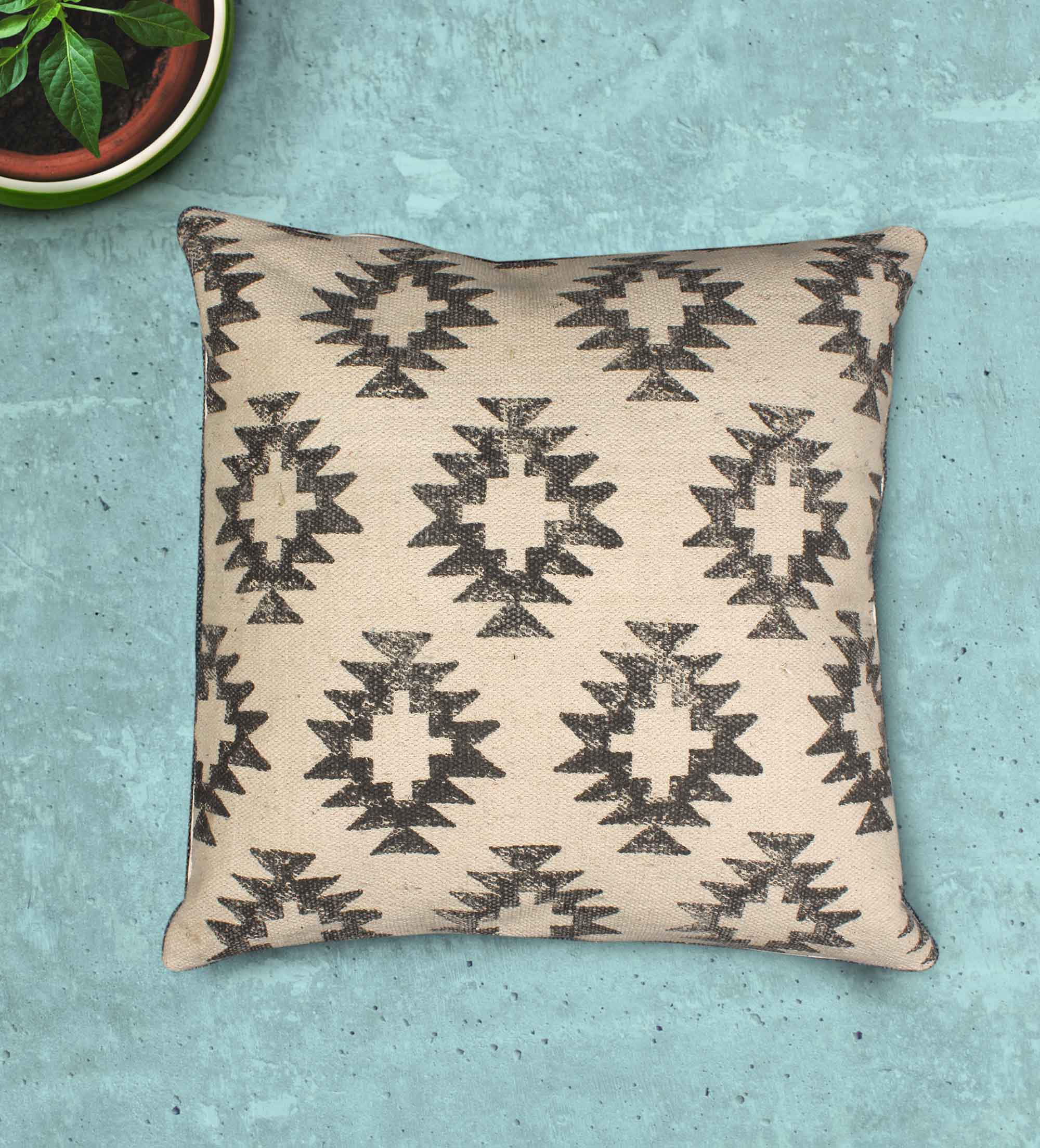 Block print Hand-made Cotton Cushion Cover