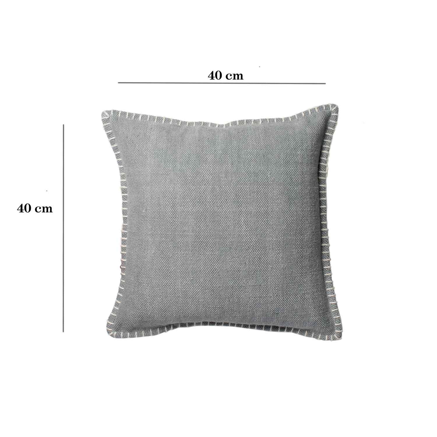 Grey 100% Cotton Cushion Covers.