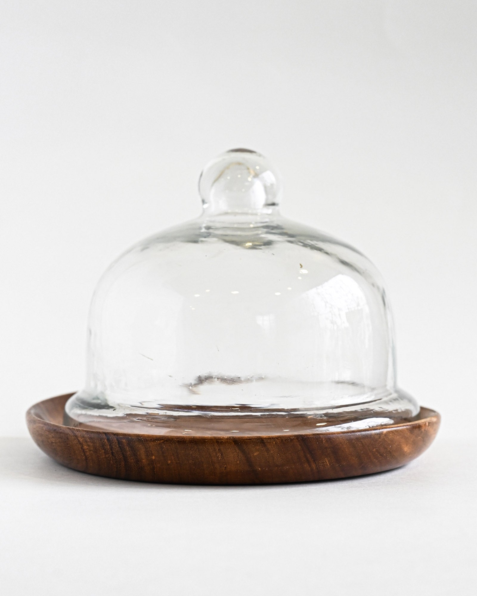 DESSERT PLATE WITH GLASS DOME