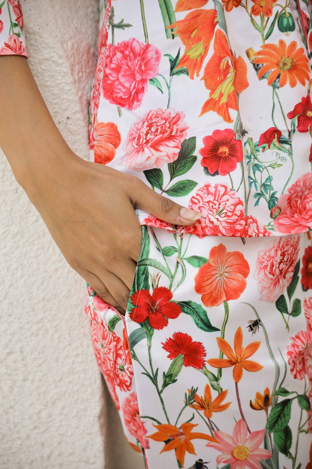 Tangerine dream Satin Co-Ord set