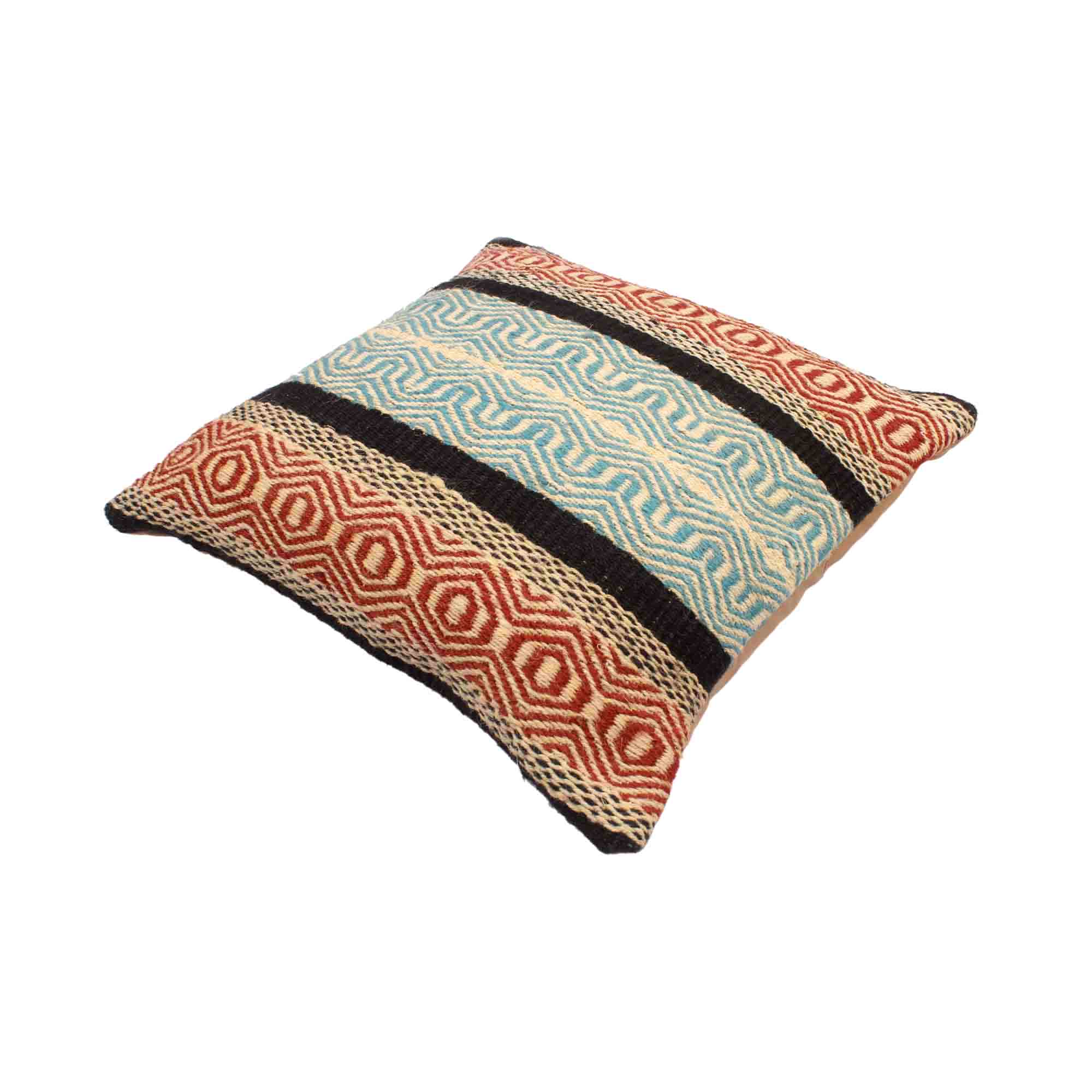 Multicolour 100% Jute Cushion Covers.