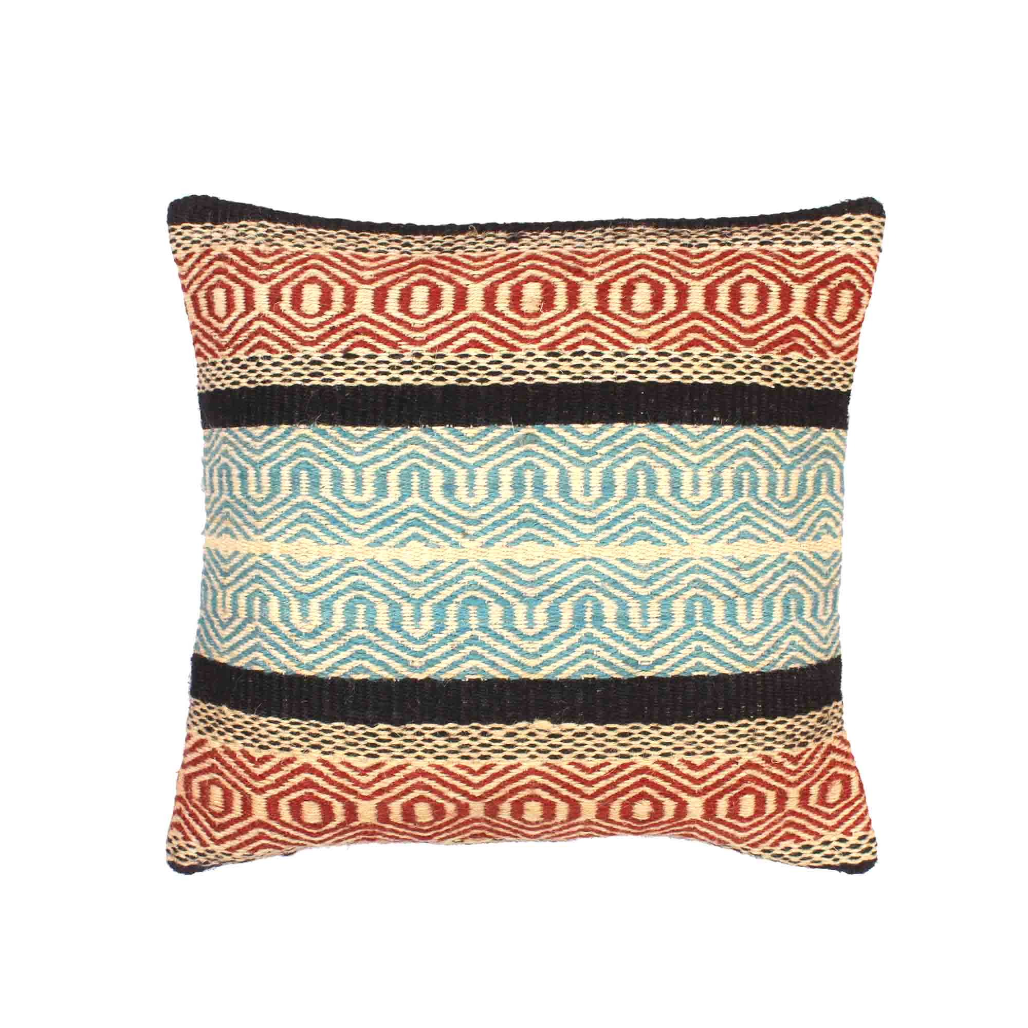 Multicolour 100% Jute Cushion Covers.